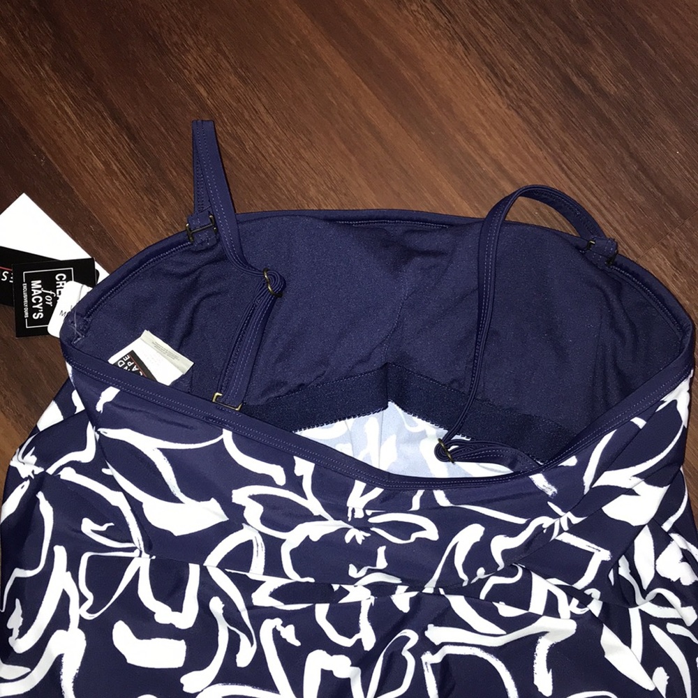 Island Escape Coral Gables Printed Convertible Tankini NWT - Picture 5 of 7